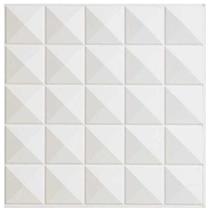 Kit 10 Placas 3d Pvc Auto Adesiva Decorativo Parede Pirâmide