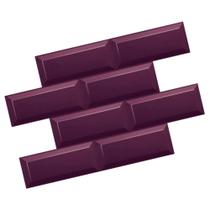Kit 10 Placas 3d Pvc Azulejo De Metrô CORES Brilho -1 M2