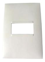 Kit 10 Placas 4x2 1 Modulo Branco Pial Plus+ 618501BC+ Kit 10 Placas 4x2 1 Modulo Branco Pial Plus+ 618501BC+
