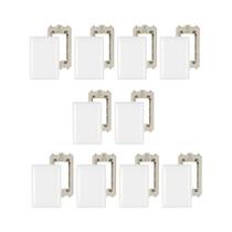Kit 10 Placas 4X2 Cega Thesi Bticino Branco M5P0 Com Suporte Kit 10 Placas 4X2 Cega Thesi Bticino Branco M5P0 Com Suporte