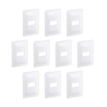 Kit 10 Placas 4X2 P 1Mód Branco C Suporte Zeffia Pial 680181 Kit 10 Placas 4X2 P 1Mód Branco C Suporte Zeffia Pial 680181