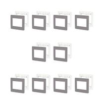 Kit 10 Placas 4X4 6 Mód S730203224 Axis Grey Orion Schneider