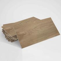 Kit 10 Placas Adesiva Flexível para Parede Madeira Tauari 30x60cm