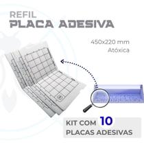 Kit 10 Placas Adesivas 450x220 mm para Armadilha Mata Moscas Kit 10 Placas Adesivas 450x220 mm para Armadilha Mata Moscas
