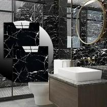 Kit 10 Placas Adesivas Mármore Parede 3d Porcelanato Lavável