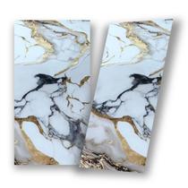 Kit 10 Placas Adesivas Mármore Parede 3D Porcelanato Lavável