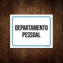Kit 10 Placas Ambiente Sinalização Departamento Pessoal Kit 10 Placas Ambiente Sinalização Departamento Pessoal