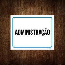 Kit 10 Placas Ambiente Sinalização Setor Administração