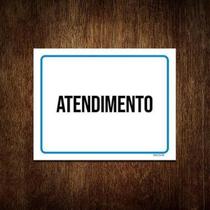 Kit 10 Placas Ambiente Sinalização Setor Atendimento