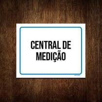 Kit 10 Placas Ambiente Sinalização Setor Central De Medição