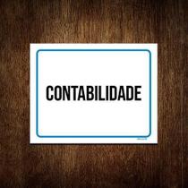 Kit 10 Placas Ambiente Sinalização Setor Contabilidade