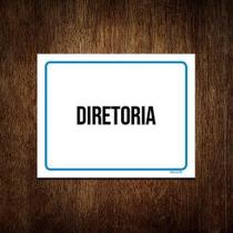 Kit 10 Placas Ambiente Sinalização Setor Diretoria