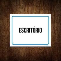 Kit 10 Placas Ambiente Sinalização Setor Escritório