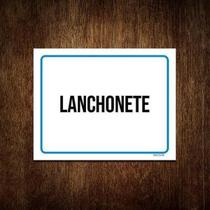 Kit 10 Placas Ambiente Sinalização Setor Lanchonete