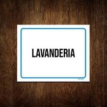 Kit 10 Placas Ambiente Sinalização Setor Lavanderia