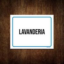 Kit 10 Placas Ambiente Sinalização Setor Lavanderia