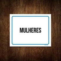 Kit 10 Placas Ambiente Sinalização Setor Mulheres