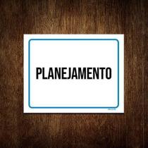 Kit 10 Placas Ambiente Sinalização Setor Planejamento