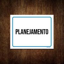 Kit 10 Placas Ambiente Sinalização Setor Planejamento