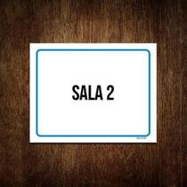 Kit 10 Placas Ambiente Sinalização Setor Sala 2