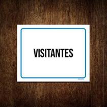 Kit 10 Placas Ambiente Sinalização Setor Visitantes
