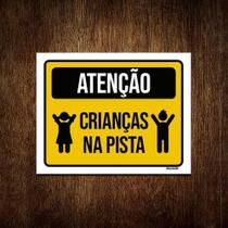 Kit 10 Placas Aniversário Criança Crianças Na Pista