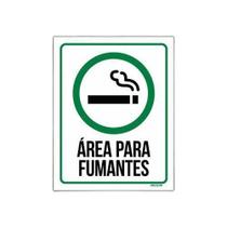 Kit 10 Placas - Área Para Fumantes
