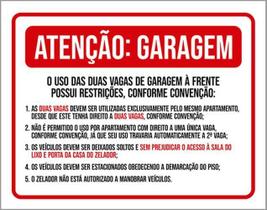 Kit 10 Placas Atenção Garagem Uso Vagas Kit 10 Placas Atenção Garagem Uso Vagas