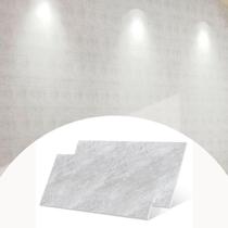 Kit 10 Placas Autocolante Adesivo Cinza Claro Brilhoso 60X30