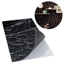 Kit 10 Placas Autocolantes Adesivo Preto Brilhoso 60X30