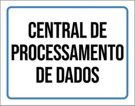 Kit 10 Placas Central Processamento Dados 36X46