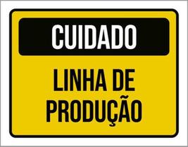 Kit 10 Placas Cuidado Linha De Produção 36X46