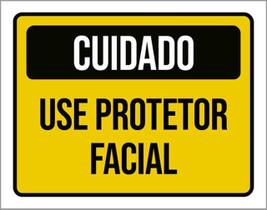 Kit 10 Placas Cuidado Use Protetor Facial 36X46