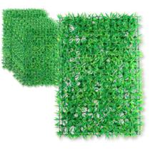 Kit 10 Placas de Grama Artificial Decorativa Folhas Finas 40x60cm: Transforme seu Espaço com Praticidade e Beleza Natural!