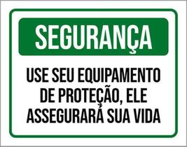 Kit 10 Placas De Segurança Equipamento Proteção 36X46