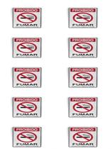KIT 10 PlacaS DE Sinalização 30x20 Proibido Fumar