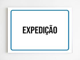 kit 10 Placas de sinalização ambiente expedição mdf 2029 a4