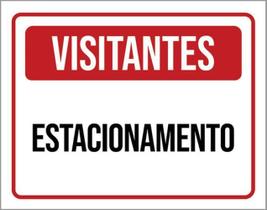 Kit 10 Placas De Visitantes Estacionamento 36X46