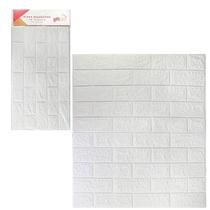 Kit 10 Placas Decorativa 3D Painel Adesivo Alto Relevo Decoração de Parede 70X77CM Branca Kit 10 Placas Decorativa 3D Painel Adesivo Alto Relevo Decoração de Parede 70X77CM Branca