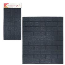 Kit 10 Placas Decorativa 3D Painel Adesivo Altorelevo Decoração de Parede 70X77CM Preto