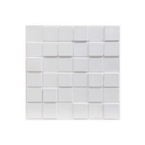 Kit 10 Placas decorativa 3D PVC 25cmX 25cm revestimento de parede