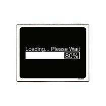 Kit 10 Placas Decorativa - Loading Please Wait