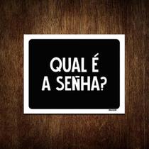 Kit 10 Placas Decorativa Qual É A Senha Kit 10 Placas Decorativa Qual É A Senha