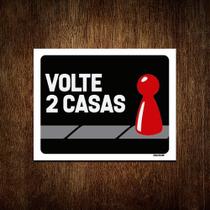 Kit 10 Placas Decorativa - Volte 2 Casas