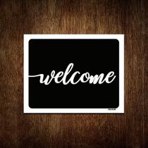 Kit 10 Placas Decorativa - Welcome