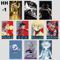 Kit 10 Placas Decorativas 10 Unidades Hunter x Hunter