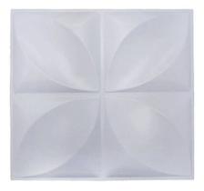 Kit 10 Placas Decorativas 3 D Pétalas Branco 50x50 Cm