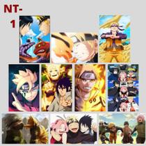 Kit 10 Placas Decorativas De Naruto 13x20 - 10 Unidades