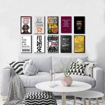 Kit 10 Placas Decorativas Frases - Arte quadro