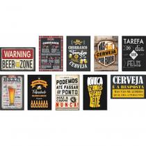 Kit 10 Placas Decorativas Para Cantinho Do Churrasco Bebidas Lazer 30x20 Kit 10 Placas Decorativas Para Cantinho Do Churrasco Bebidas Lazer 30x20